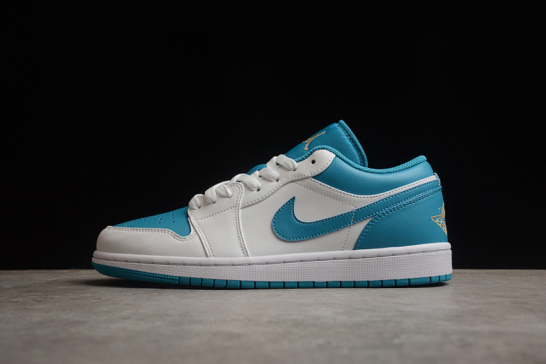 Jordan [553558-174]-[AIR JORDAN 1 LOW AQUATONE/CELESTIAL GOLD/WHITE]-[WOMAN:36-39]-[MAN:40-46], photo 1