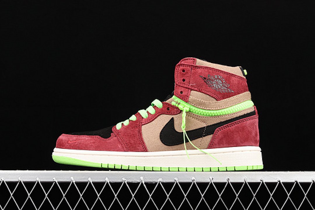 Jordan AIR Jordan 1 HIGH SWITCH RED/BROWN/GREEN-BLACK · CW6576-600, photo 1
