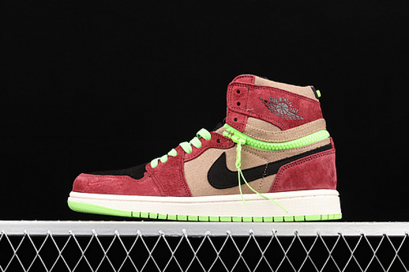 Jordan AIR Jordan 1 HIGH SWITCH RED/BROWN/GREEN-BLACK · CW6576-600, photo 1