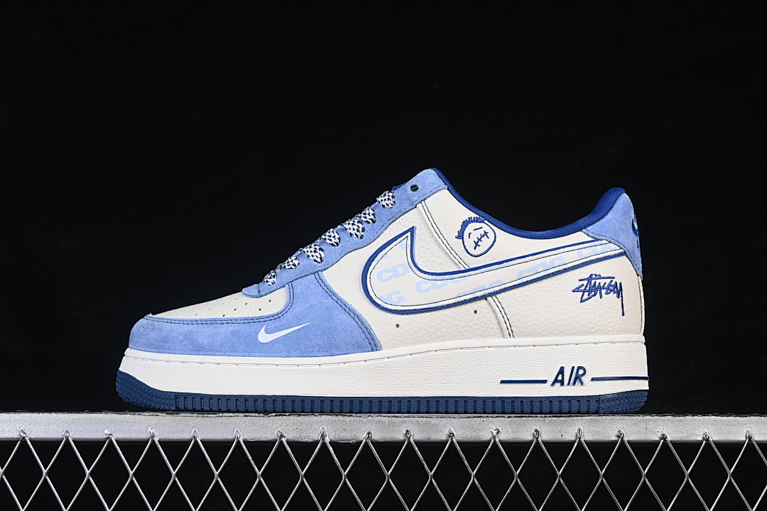 Nike [SY1388-020]-[AIR FORCE 1 07 LOW WHITE/BLUE]-[WOMAN:36-39]-[MAN:40-45] - Image 2