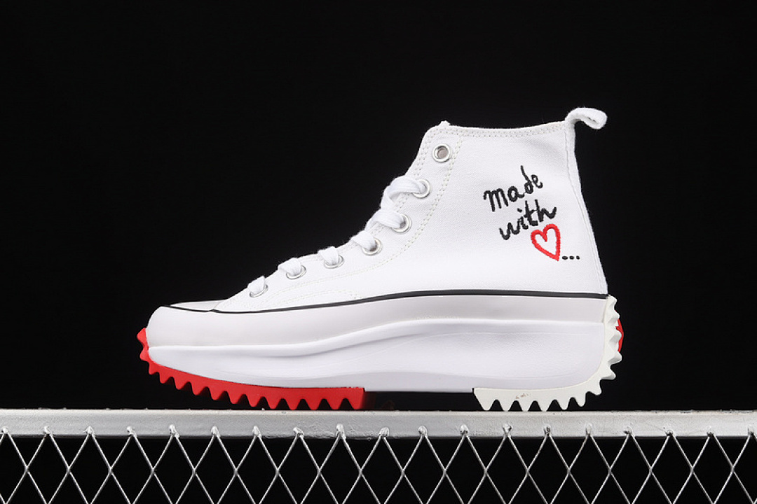 Converse Converse RUN STAR HIKE HIGH MADE WITH LOVE WHITE/BRIGHT POPPY/BLACK · 571874C, photo 1