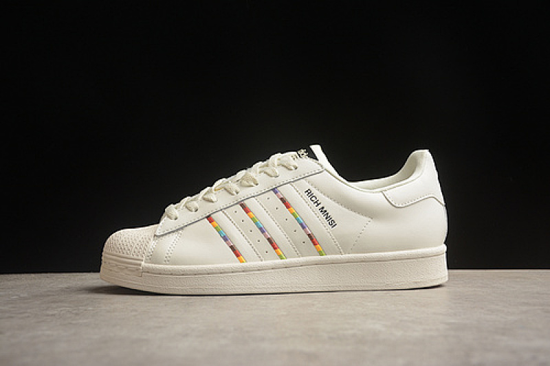 Off-White Adidas ORIGINALS SUPERSTAR W OFF WHITE/RED/ORANGE · ID7493, photo 1