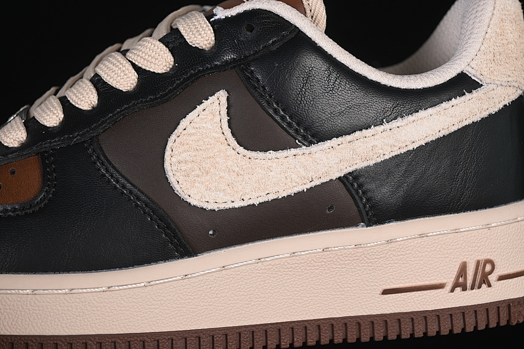 Nike [CJ9179-200]-[AIR FORCE 1 07 LOW CASUAL SNEAKERS PINK/COFFEE/BLACK]-[WOMAN:36-39]-[MAN:40-45] - Image 7