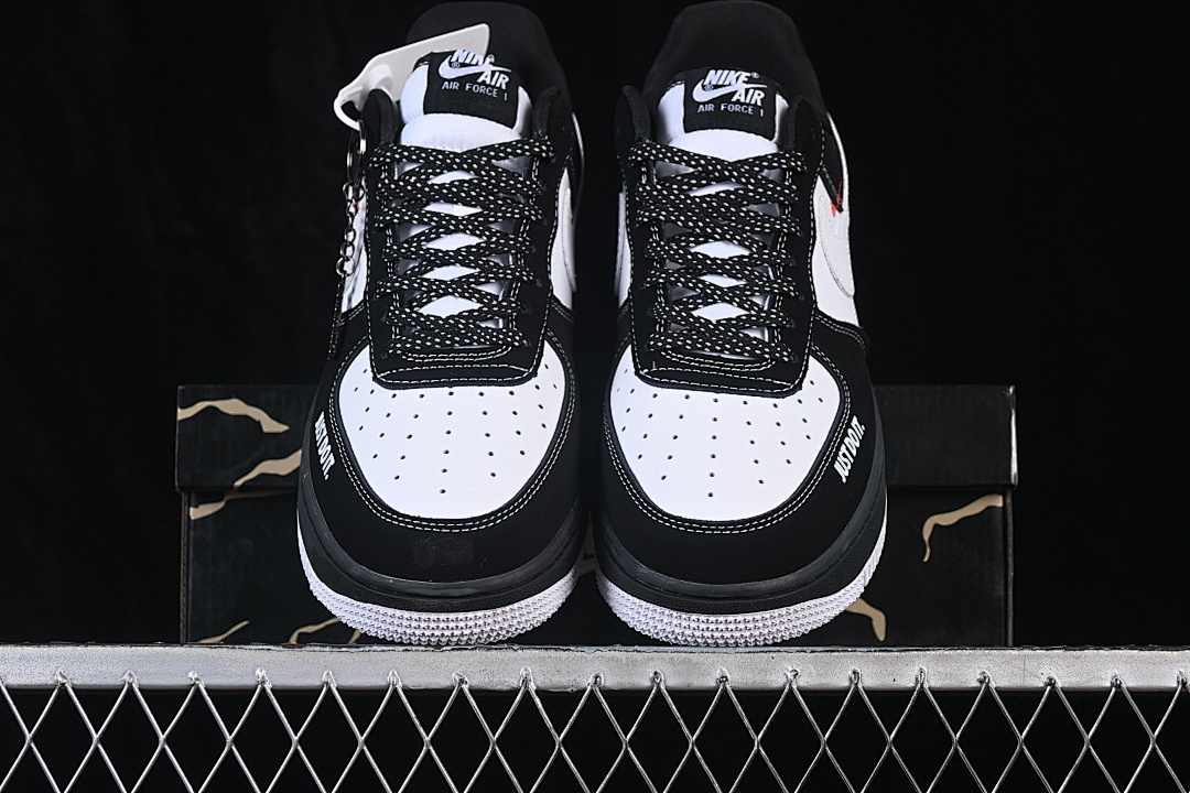Nike [KJ1688-027]-[AIR FORCE 1 07 LOW CASUAL SNEAKERS WHITE/BLACK]-[WOMAN:36-39]-[MAN:40-45] - Image 13