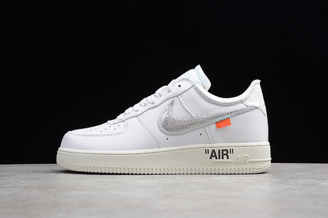 Nike [91-89-100]-[AO4297-100]-[ABLOH OFF WHITE X AIR FORCE 1 LOW VIRGIL WHITE/METALLIC (SILVER]), photo 1