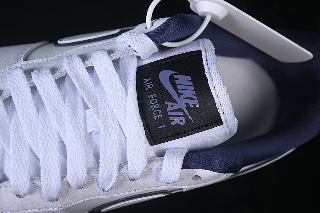 Nike [IO4226-102]-[AIR FORCE 1 07 LOW CASUAL SNEAKERS WHITE/NAVY BLUE]-[WOMAN:35.5-39]-[MAN:40-45] - Image 9