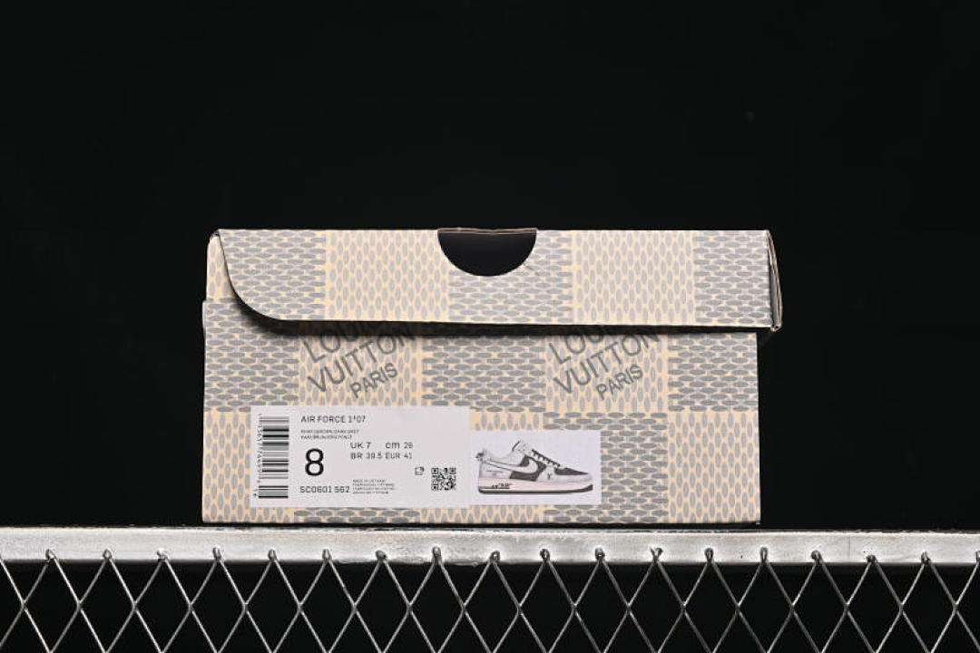 Nike [SC0601-562]-[AIR FORCE 1 07 LOW LV GREY/BLACK]-[WOMAN:36-39]-[MAN:40-45] - Image 12