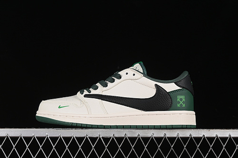 Jordan TRAVIS SCOTT X FRAGMENT DESIGN AIR Jordan 1 LOW OG SP WHITE/BLACK/GREEN · JJ5288-011, photo 1
