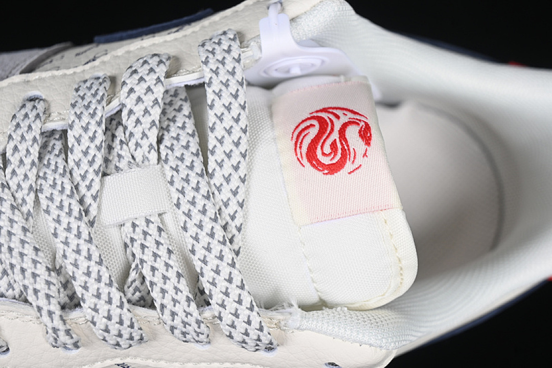 Nike [XS1958-502]-[AIR FORCE 1 07 LOW WHITE/GREY/RED/BLUE]-[WOMAN:36-39]-[MAN:40-45] - Image 9