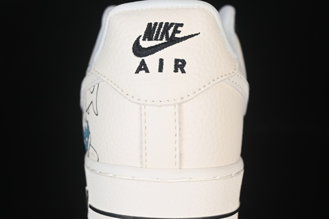 Nike [DD1982-316]-[AIR FORCE 1 07 LOW LV BLACK/WHITE/BLUE]-[WOMAN:36-39]-[MAN:40-45] - Image 7