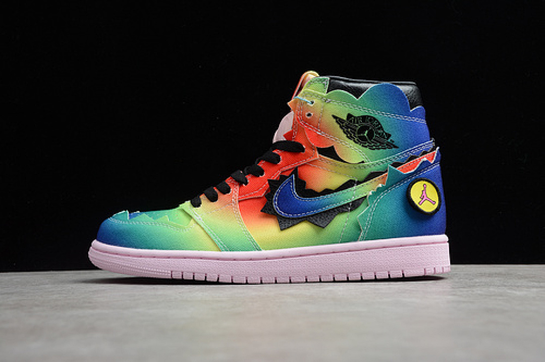 Jordan [DC3481-900]-[J BALVIN X AIR JORDAN 1 HIGH OG MULTI-COLOR/BLACK/PINK FOAM]-[UNISEX:36-46], photo 1