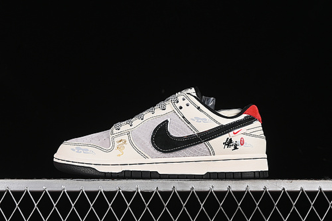 Off-White [SJ1089-014]-[SB DUNK LOW OFF WHITE/BEIGE GREY/RED/BLACK]-[WOMAN:36-39]-[MAN:40-45], photo 1
