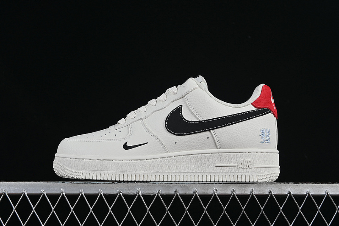 Nike [CS5288-025]-[AIR FORCE 1 07 LOW WHITE/BLACK/RED]-[WOMAN:36-39]-[MAN:40-45] - Image 2