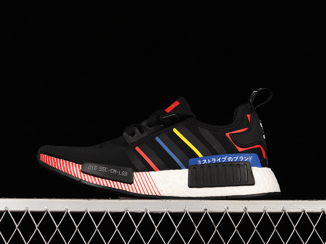 NMD_R1 SHOES CORE BLACK/MULTI-COLOR · FY1433, photo 1
