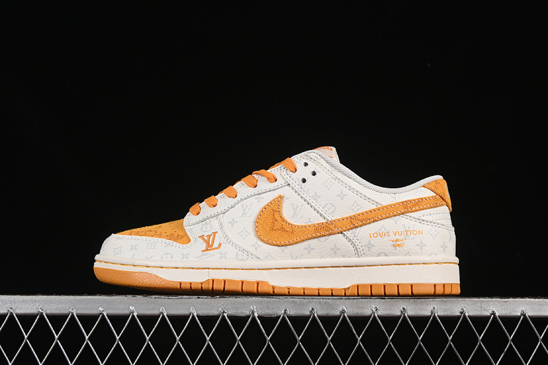 Louis Vuitton [SC9772-803]-[SB DUNK LOW LV WHITE/YELLOW]-[WOMAN:36-39]-[MAN:40-45], photo 1