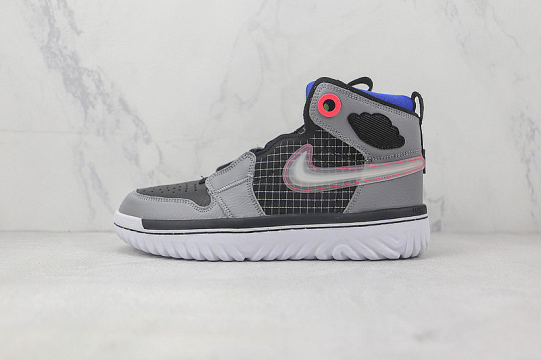 Jordan [AR5321-002]-[AIR JORDAN 1 REACT HIGH BLACK/GHOST GREEN/GREY]-[WOMAN:36-39]-[MAN:40-45], photo 1