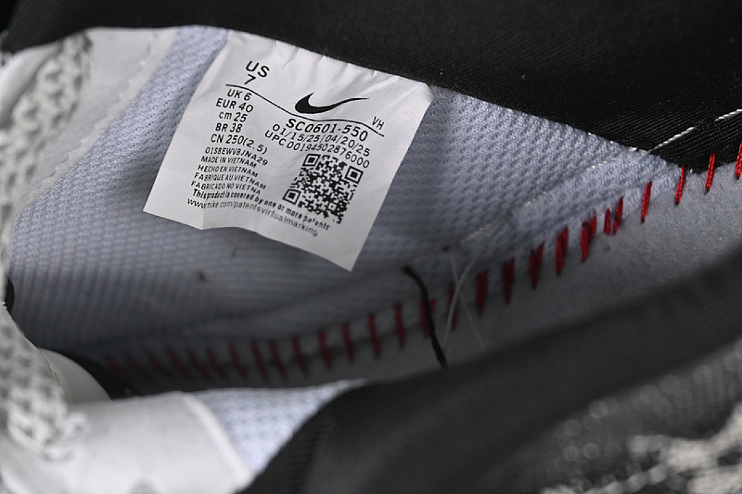 Nike [SC0601-550]-[AIR FORCE 1 07 LOW LV WHITE/BLACK/GREY]-[WOMAN:36-39]-[MAN:40-45] - Image 6