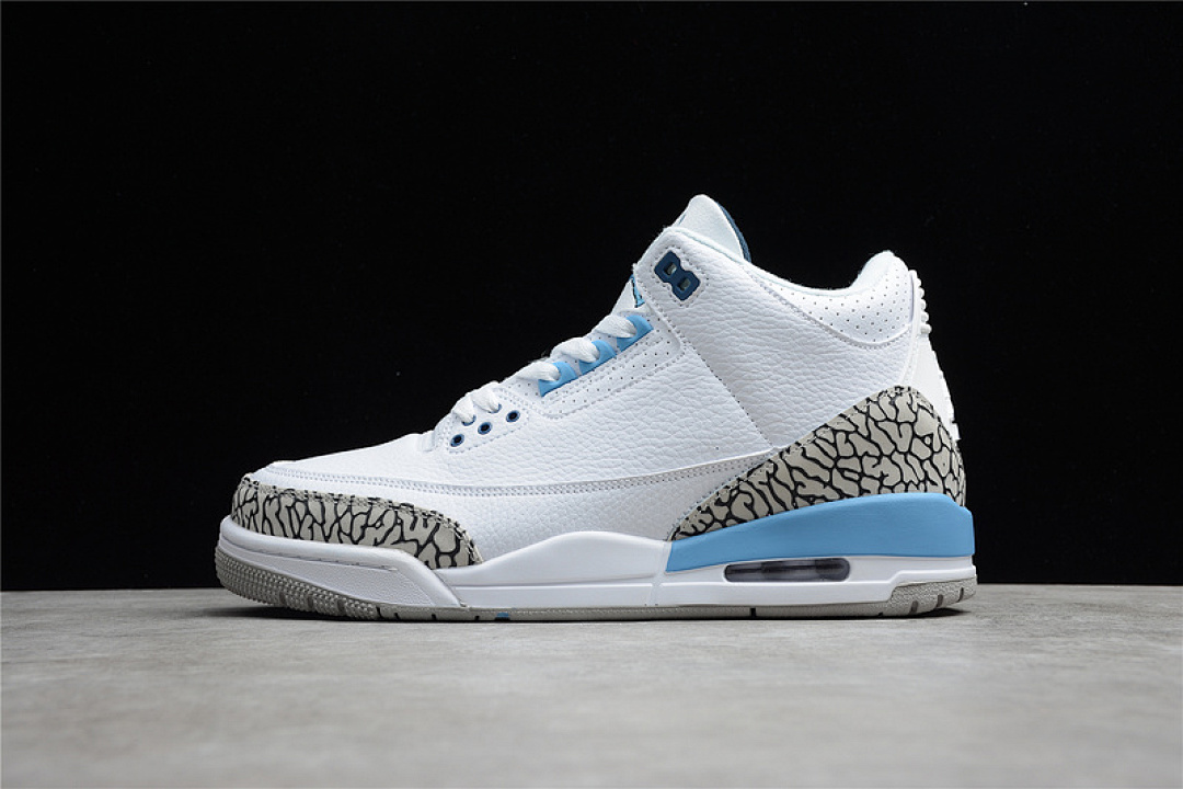 Jordan [CT8532-104]-[AIR JORDAN 3 RETRO UNC WHITE/VALOR BLUE/TECH GREY]-[WOMAN:36-39]-[MAN:40-45], photo 1