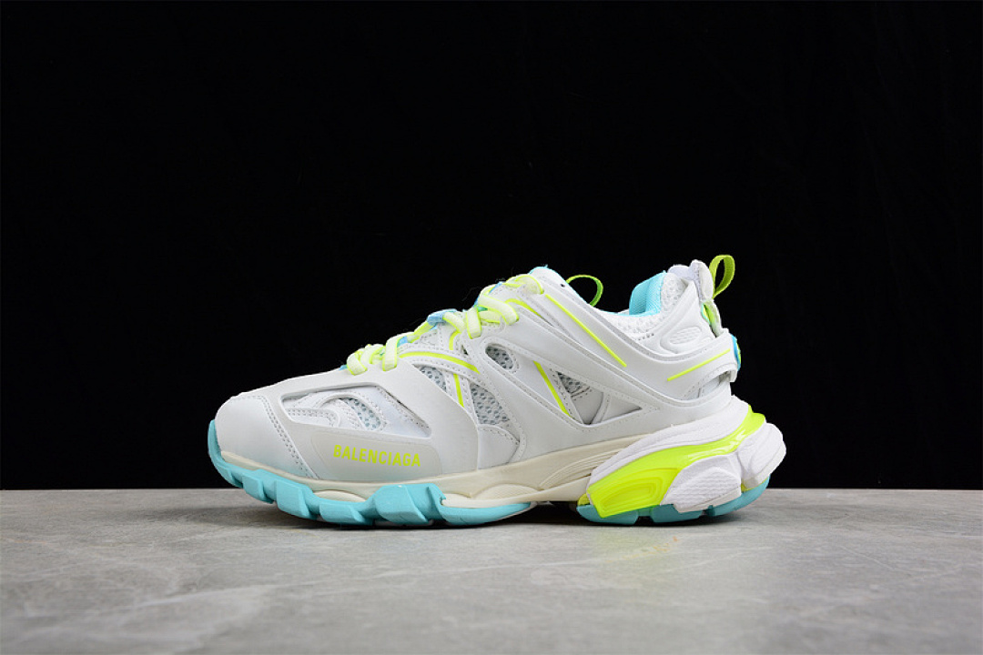 Unbranded [BA*LEN*CIAGA TRACK SNEAKER WHITE/BLUE/GREEN]-[WOMAN:35-39]-[MAN:40-46], photo 1