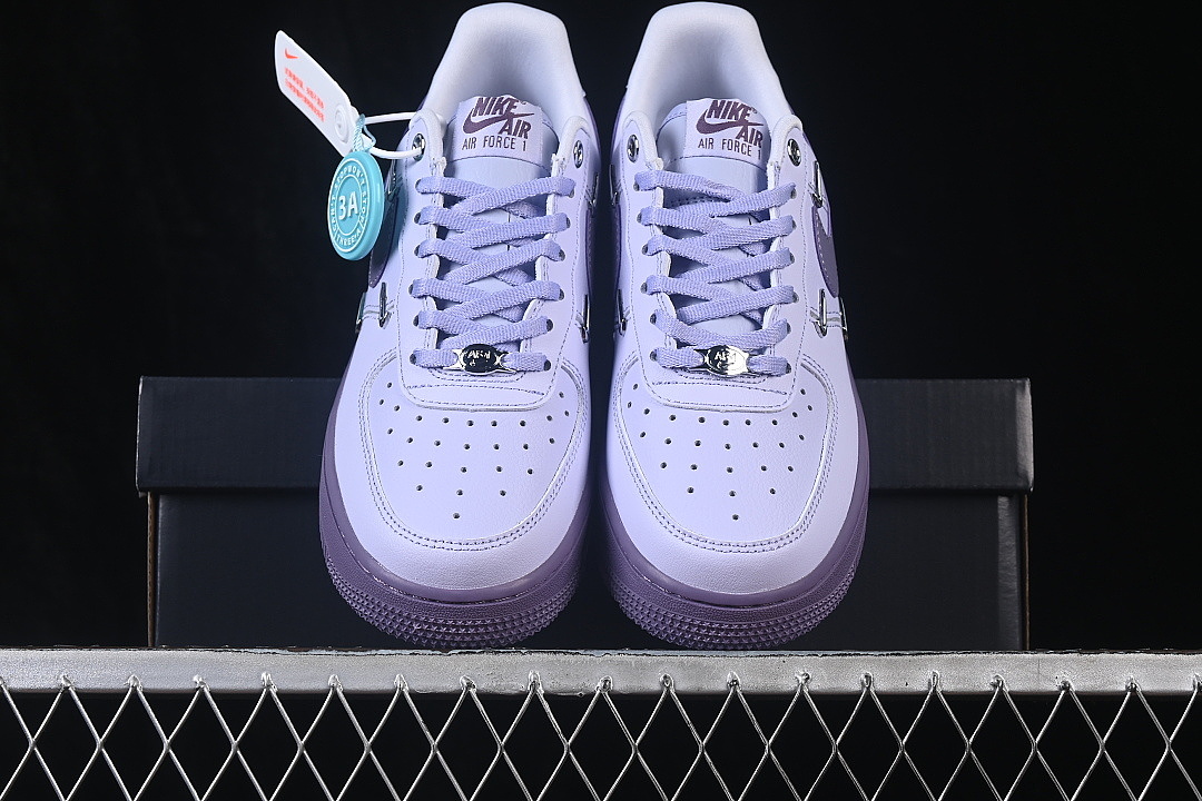 Nike [IX5253-555]-[AIR FORCE 1 07 LOW CASUAL SNEAKERS PURPLE/PURPLE]-[WOMAN:35.5-39]-[MAN:40-45] - Image 13