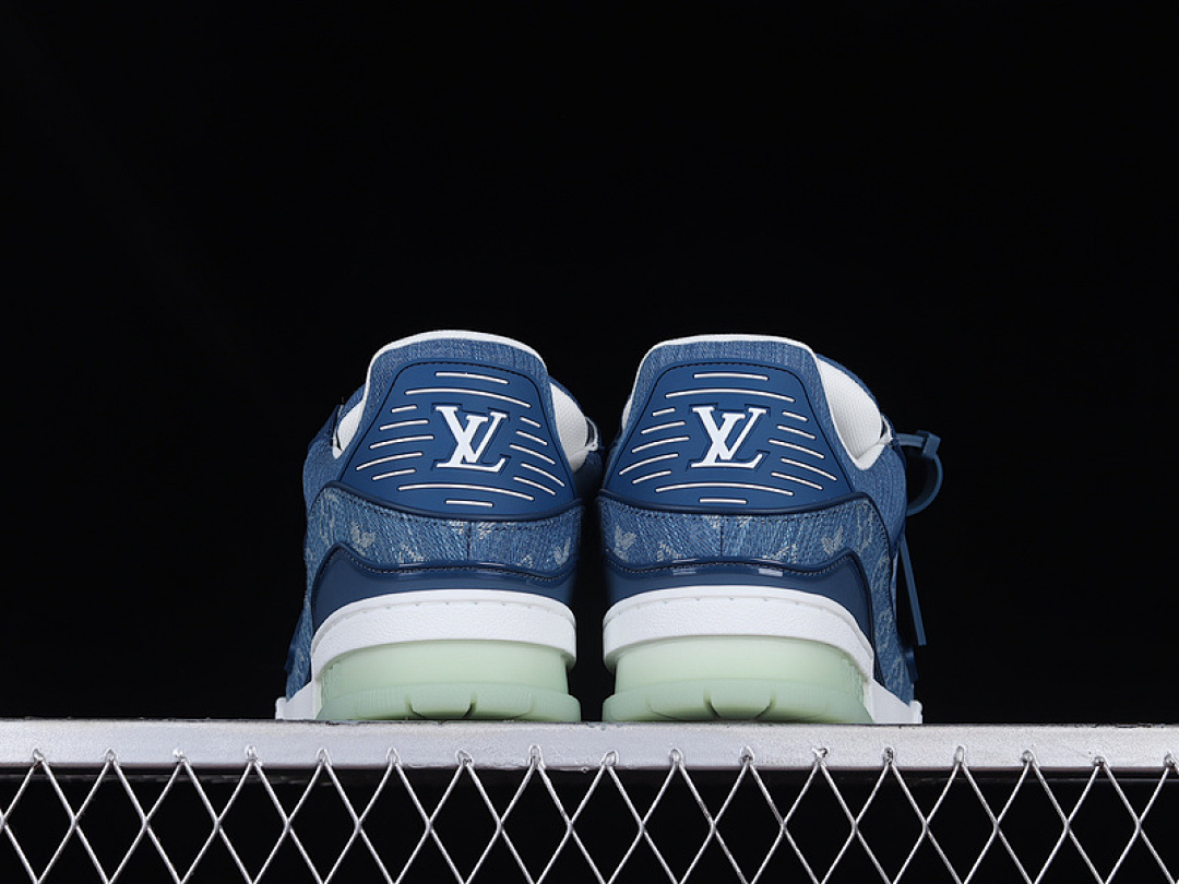 Louis Vuitton [L*V FASHION CATWALK SNEAKERS NAVY BLUE/WHITE/GREEN]-[MAN:38-46] - Image 5
