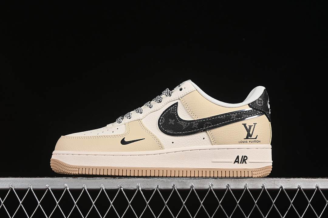Nike [ZH2598-308]-[AIR FORCE 1 07 LOW LV WHITE/GREY/BLACK/BROWN]-[WOMAN:36-39]-[MAN:40-45] - Image 2