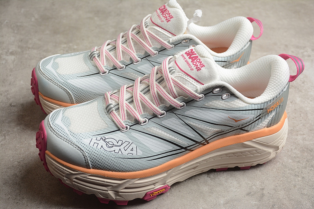 Hoka [1126851]-[HOKA MAFATE SPEED 2 WHITE/BLACK/PINK/GREEN]-[WOMAN:36-39]-[MAN:40-45] - Image 9