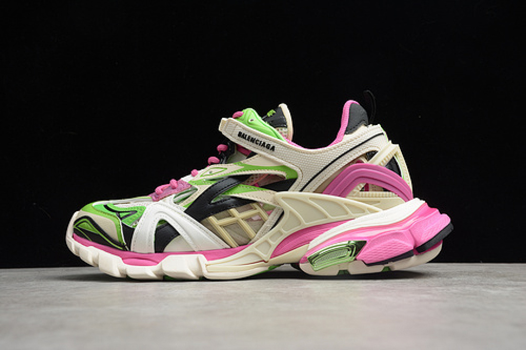 Balenciaga TRACK 2.0 WHITE/PINK/GREEN · 570391-W2GN3, photo 1