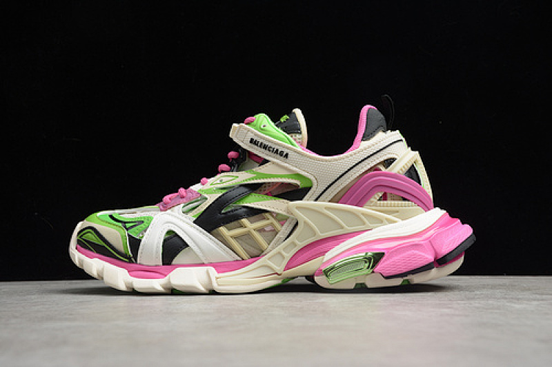 Balenciaga TRACK 2.0 WHITE/PINK/GREEN · 570391-W2GN3, photo 1