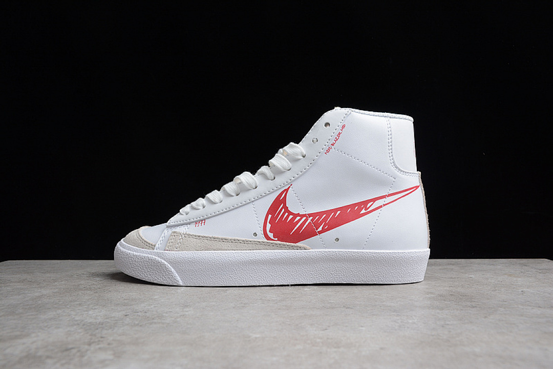 Unbranded [CW7580-100]-[BLAZER MID 77 SKETCH RED SUMMIT WHITE/GYM RED-SAIL]-[WOMAN:36-39]-[MAN:40-44], photo 1
