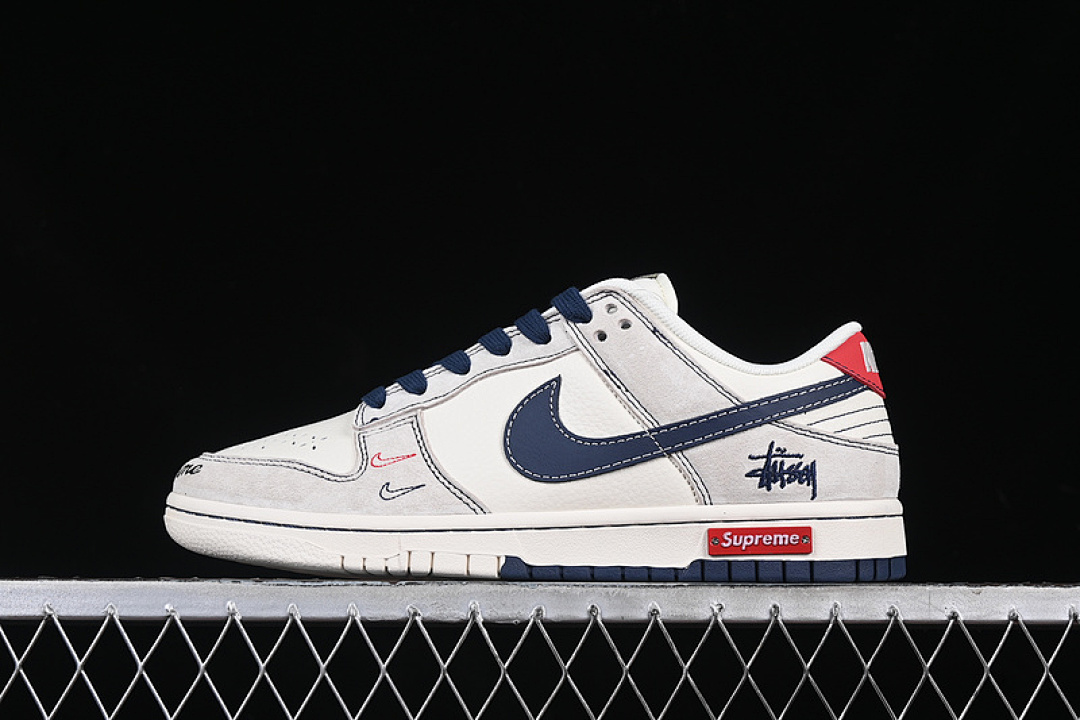 Nike SB DUNK LOW WHITE/BLUE/RED/GREY · MM1089-032, photo 1