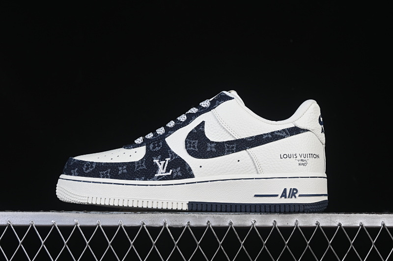 Nike Nike AIR FORCE 1 07 LOW LV WHITE/GREY/BLUE · SC0601-553, photo 1