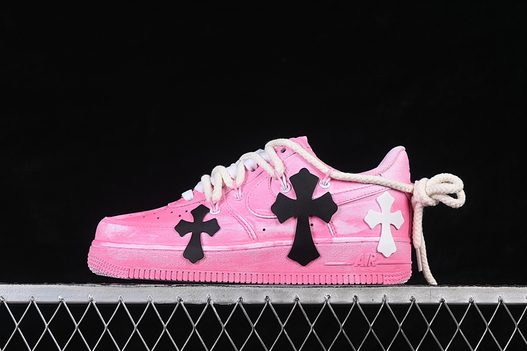 Nike Nike AIR FORCE 1 07 LOW PINK/BLACK/WHITE · DX0788-001, photo 1