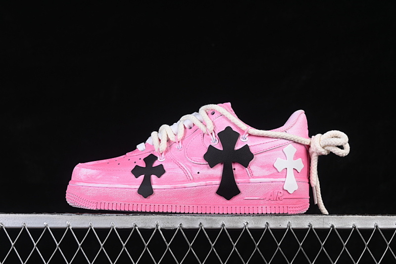 Nike Nike AIR FORCE 1 07 LOW PINK/BLACK/WHITE · DX0788-001, photo 1