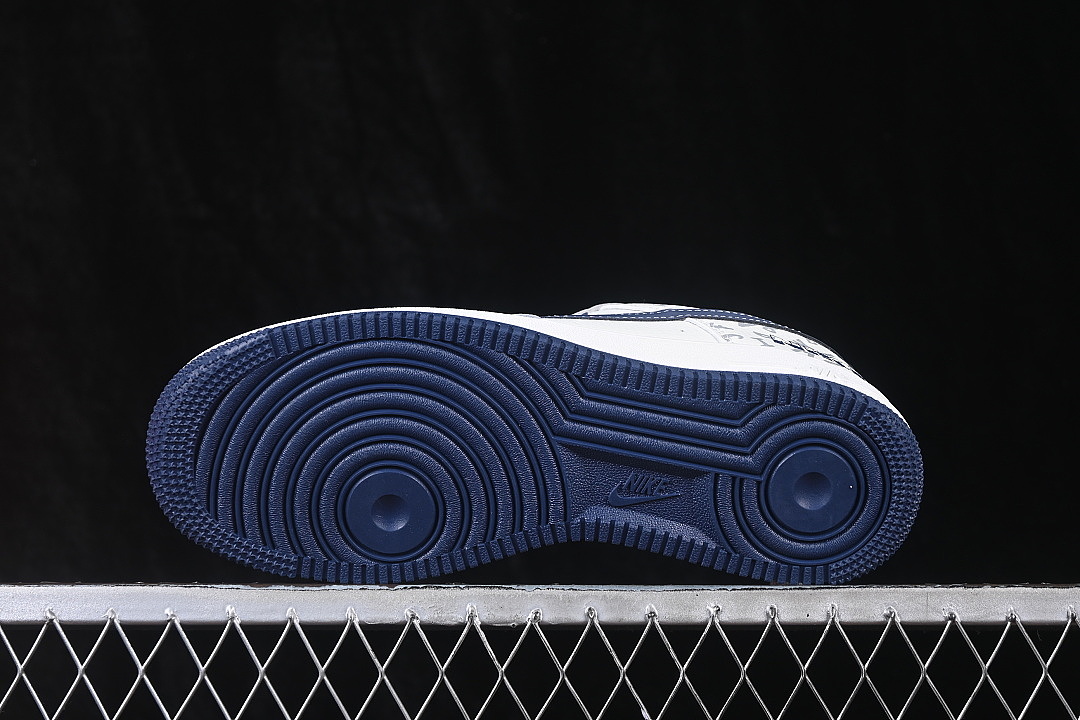 Nike [WY0655-115]-[AIR FORCE 1 07 LOW CASUAL SNEAKERS NAVY BLUE/WHITE/GREY]-[WOMAN:36-39]-[MAN: - Image 14