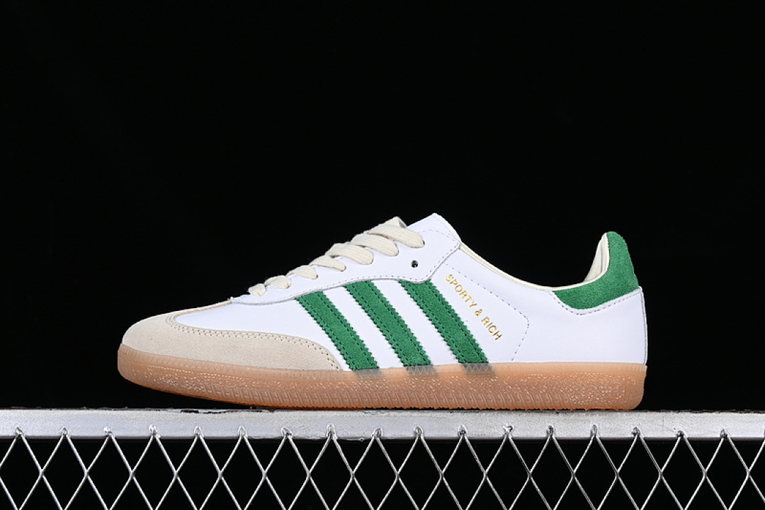 Adidas [HQ6075]-[ADIDAS SAMBA OG SPORTY&RICH WHITE/GREEN/BROWN]-[WOMAN:36-39]-[MAN:40-45] - Image 2