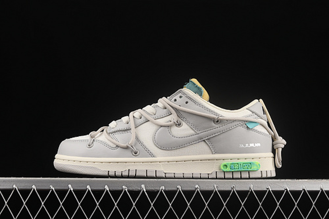 Unbranded [DM1602-117]-[OW X SB DUNK LOW LOT 42 OF 50 SAIL/NEUTRAL GREY/LIGHT BONE]-[UNISEX:36-47.5], photo 1