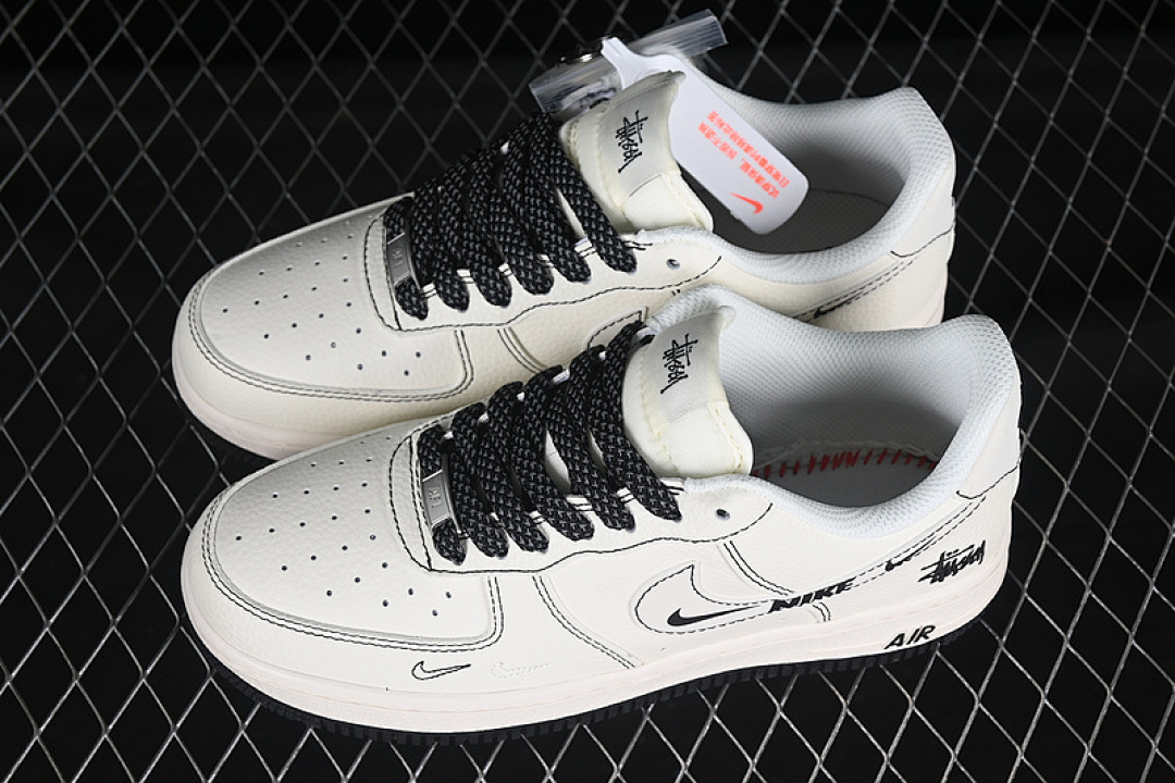 Nike [HH7518-062]-[AIR FORCE 1 07 LOW WHITE/BLACK]-[WOMAN:36-39]-[MAN:40-45] - Image 11