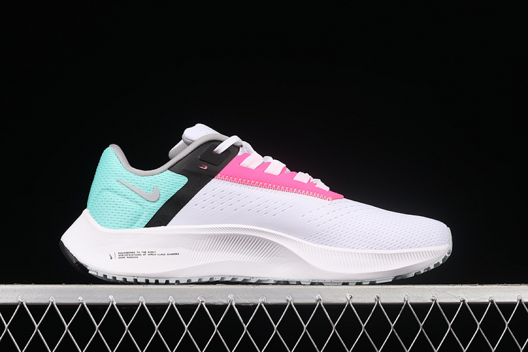 Nike [CW7356-102]-[AIR ZOOM PEGASUS 38 SOUTH BEACH WHITE/HYPER PINK/DYNAMIC TURQUOISE/WOLF (GREY]) - Image 16