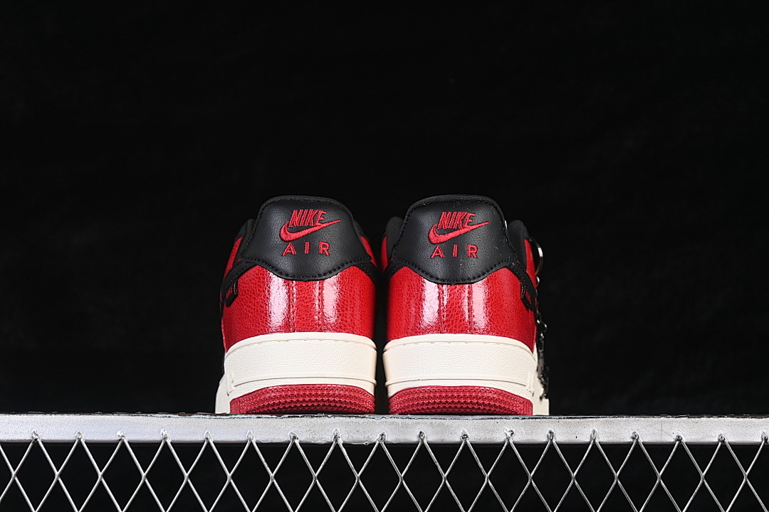 Nike [KD1688-007]-[AIR FORCE 1 07 LOW CASUAL SNEAKERS RED/WHITE/BLACK]-[WOMAN:36-39]-[MAN:40-45] - Image 13