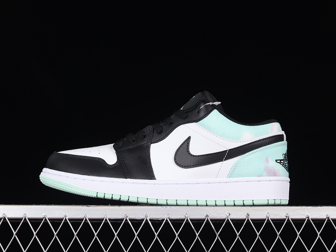 Jordan [DM1199-100]-[AIR JORDAN 1 LOW SE TIE DYE WHITE/MINT FOAM/BLACK]-[WOMAN:36-39]-[MAN:40-46], photo 1