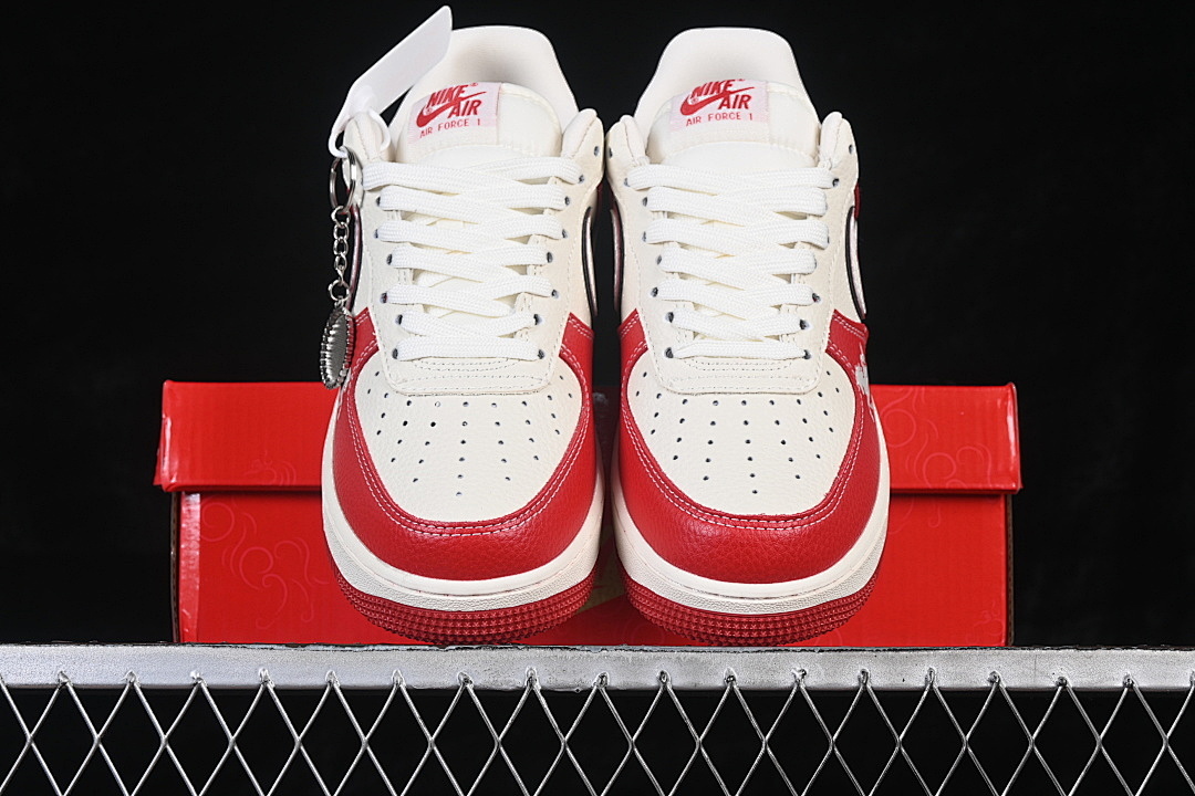 Nike [XL1979-134]-[AIR FORCE 1 07 LOW CASUAL SNEAKERS RED/WHITE]-[WOMAN:36-39]-[MAN:40-45] - Image 12