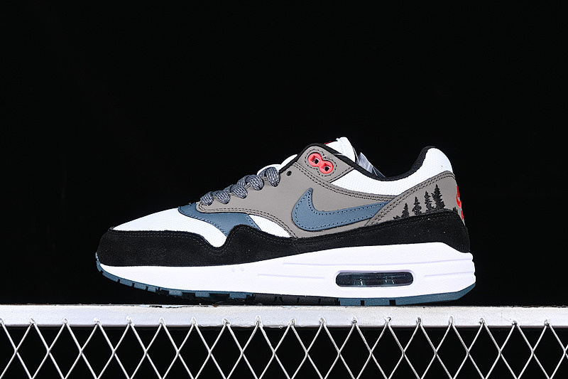 Nike AIR MAX 1 PREMIUM ESCAPE WHITE/STATE BLUE/BLACK/SOFT GREY · FJ0698-100, photo 1