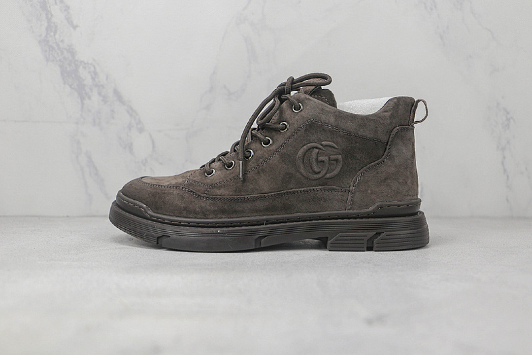 [GU*CCI MID OUTDOOR BOOTS GREY/GERY/BLACK]-[MAN:38-44], photo 1