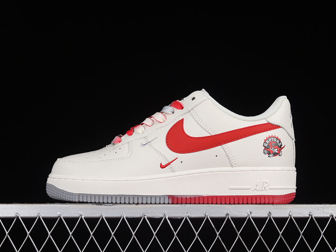 Nike [CH2608-216]-[AIR FORCE 1 LOW 07 RICE/METALLIC SILVER/RED]-[WOMAN:36-39]-[MAN:40-45], photo 1