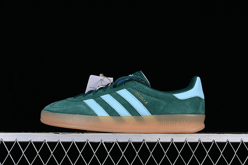 Adidas Adidas ORIGINALS GAZELLE INDOOR COLLEGIATE GREEN/HAZY SKY/VICTORY GOLD-[UNISEX:35-45 · IG9979, photo 1