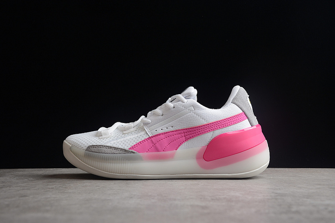 Puma [193663-03]-[CLYDE HARDWOOD WHITE/WHITE/PINK GLOW]-[WOMAN:36-39]-[MAN:40-46], photo 1