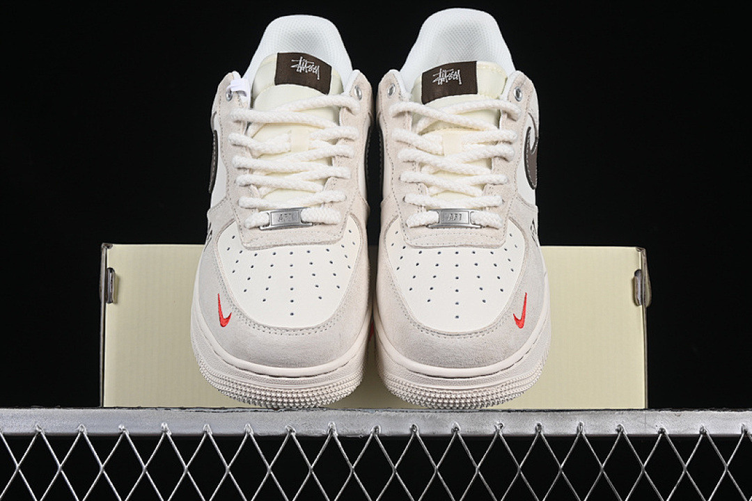 Nike [SJ6698-025]-[AIR FORCE 1 07 LOW WHITE/GREY/BROWN]-[WOMAN:36-39]-[MAN:40-45] - Image 13
