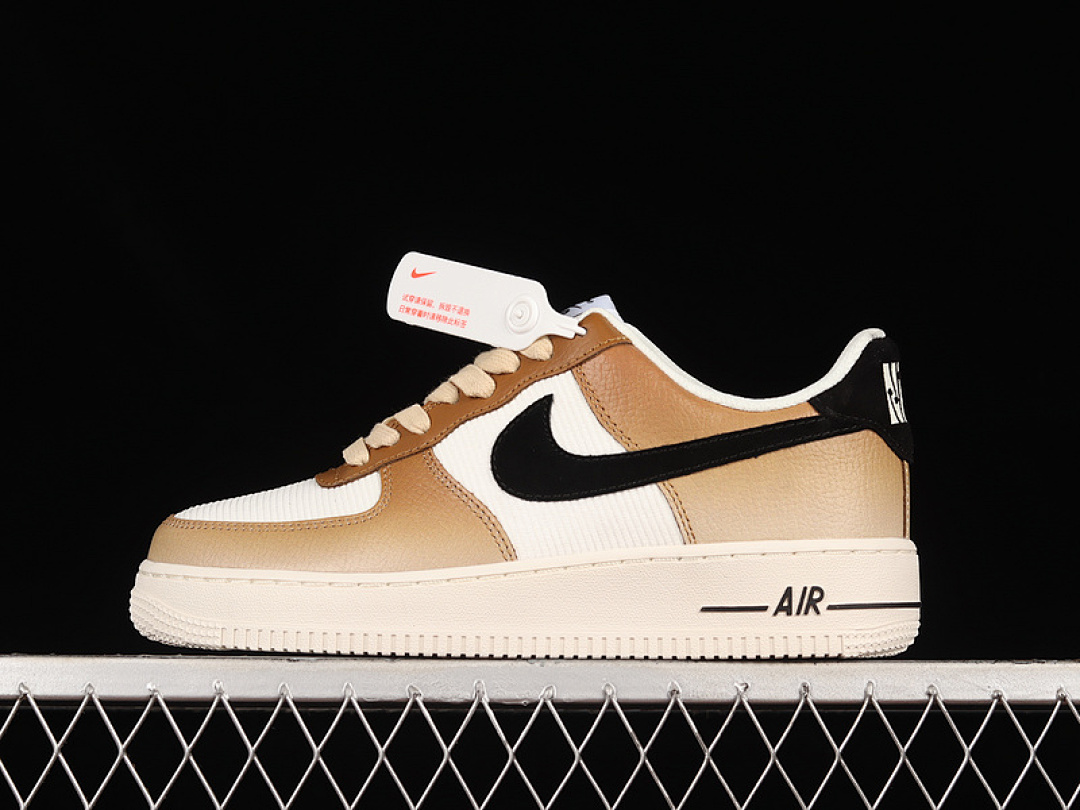 Nike [DO6682-200]-[AIR FORCE 1 LOW MUSHROOM WHITE/BROWN-BLACK]-[WOMAN:36-39]-[MAN:40-45], photo 1