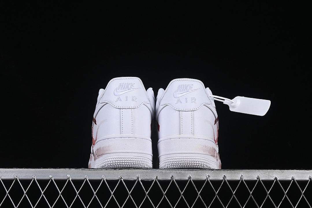 Nike [ZH0316-061]-[AIR FORCE 1 07 LOW WHITE/RED]-[WOMAN:36-39]-[MAN:40-45] - Image 14